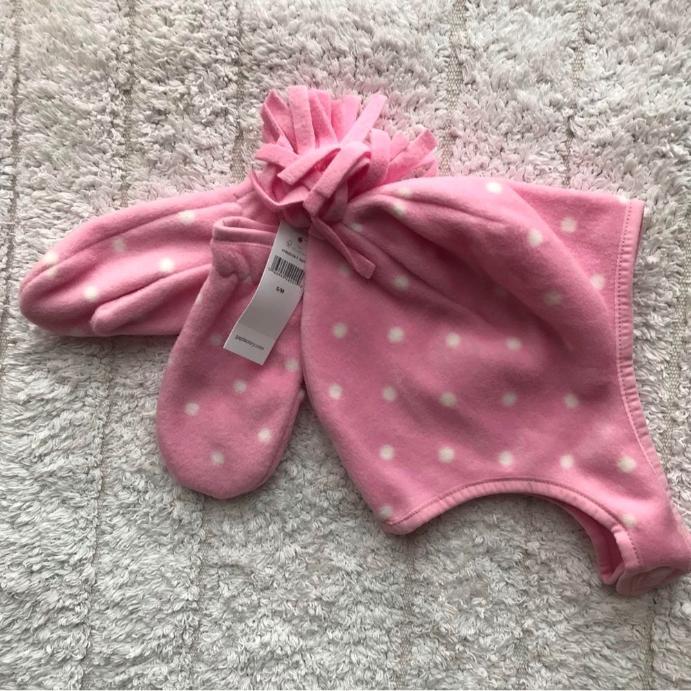 GAP Fleece Hat & Mittens Set 12-18 Months